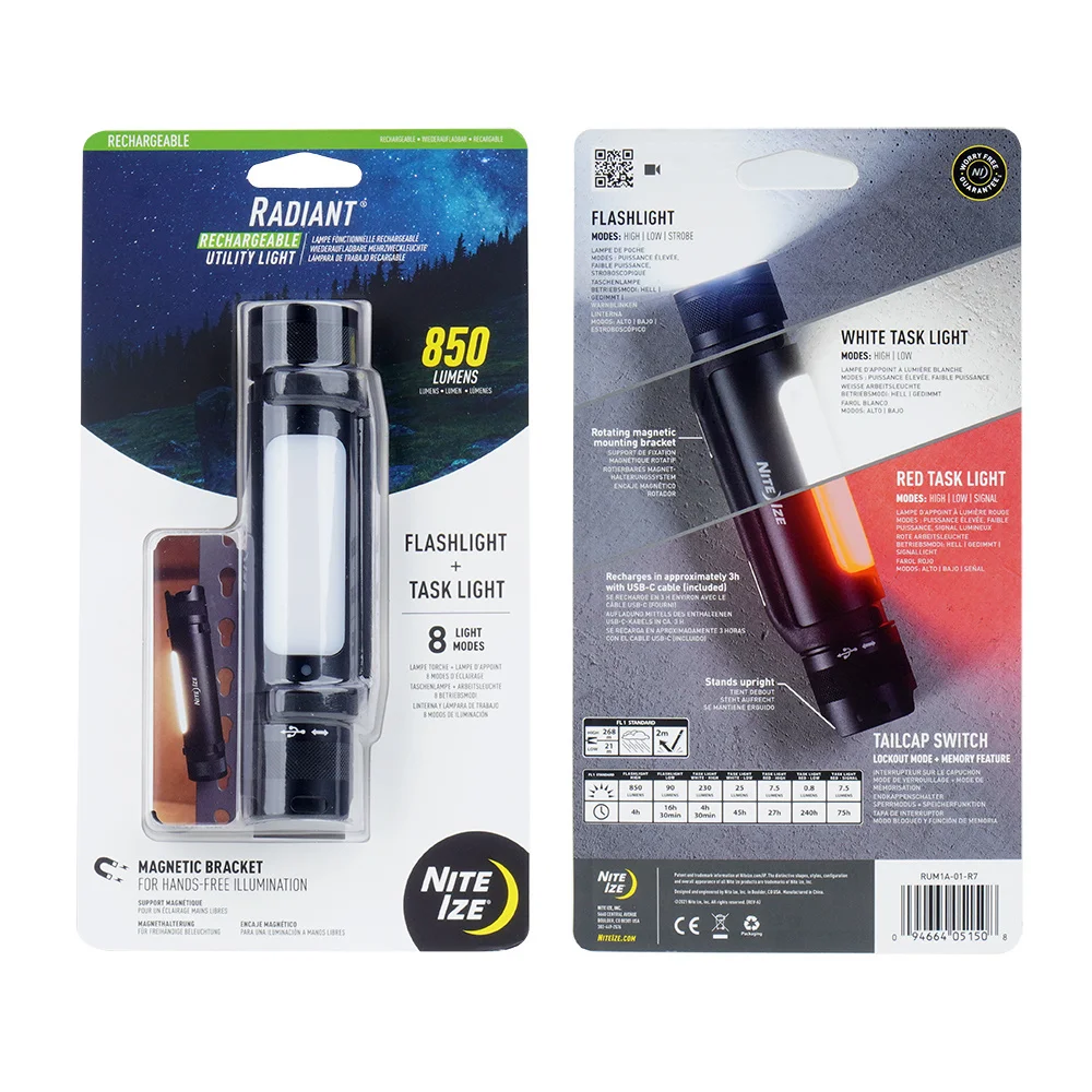 Radiant Rechargeable Utility Light - RUM1A-01-R7 - Nite Ize