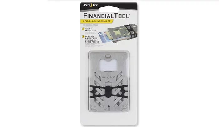 Zdjęcie produktu Multitool Nite Ize FinancialTool RFID Blocking Wallet - Stalowy - FMTR-11-R7