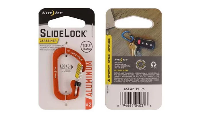Zdjęcie produktu Karabińczyk Nite Ize SlideLock Carabiner Aluminum #2 - Orange - CSLA2-19-R6 
