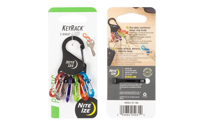 Karabińczyk Nite Ize KeyRack S-Biner - Czarny - KRK2-01-R6 