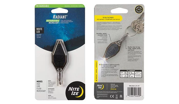 Zdjęcie produktu Latarka Nite Ize akumulatorowa Radiant 12 lumenów RMLR02-29-R7 