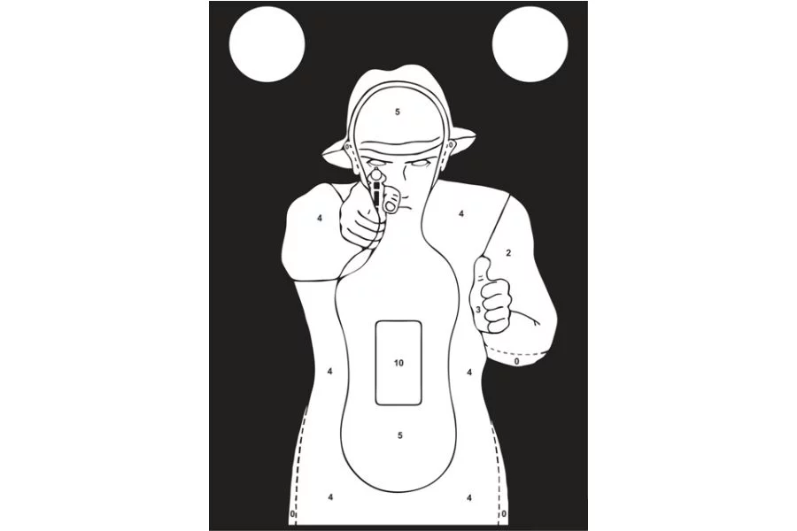 Zdjęcie produktu Tarcze strzeleckie, sylwetkowe TS-9 Francuz-kpl.50 szt.