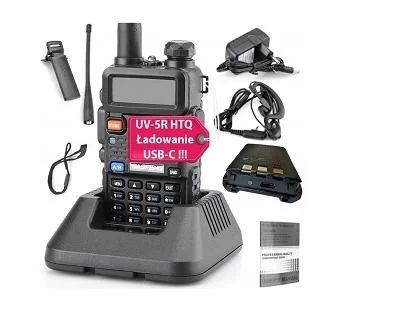Radiotelefon krótkofalówka Baofeng UV-5R HTQ USB-C