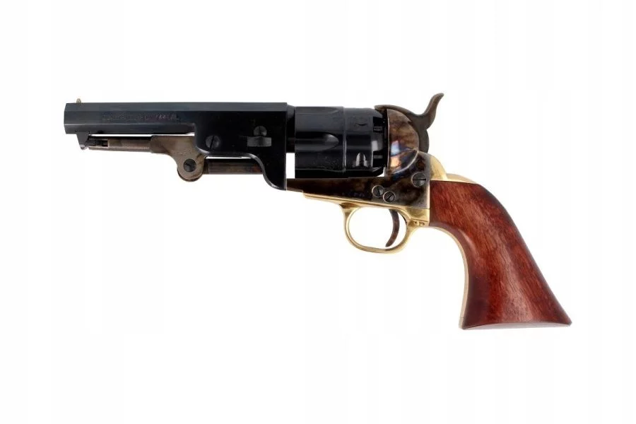 Zdjęcie produktu Rewolwer czarnoprochowy Pietta Navy Yank Sheriff l.4,87" stal k.44