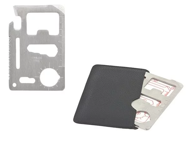 Zdjęcie produktu Multitool karta wielofunkcyjna survivalowa stal (ag243)