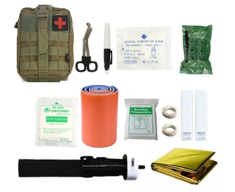 Zdjęcie produktu Apteczka wojskowa taktyczna z wypos-12 elem. HELBO Depan HEL004 zielona (HEL004-ZIELONA)
