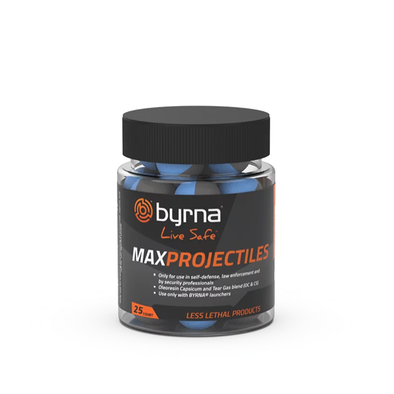 Kule pieprzowe BYRNA MAX CS/OC k.68 25 szt do BYRNA (HH68315-1)