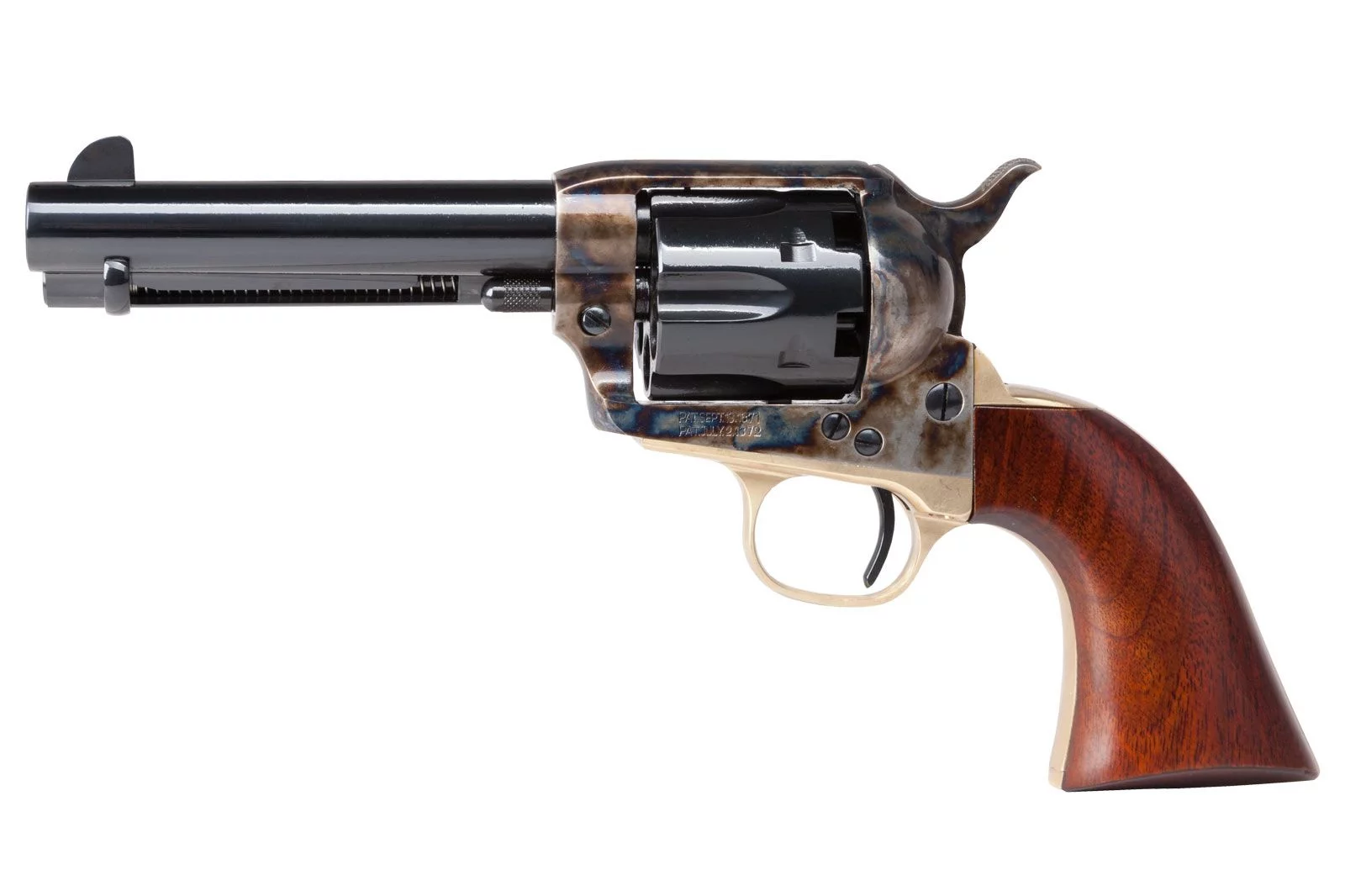 Zdjęcie produktu Rewolwer czarnoprochowy Uberti Cattleman 4,3/4" k.44 (0458) BCRU