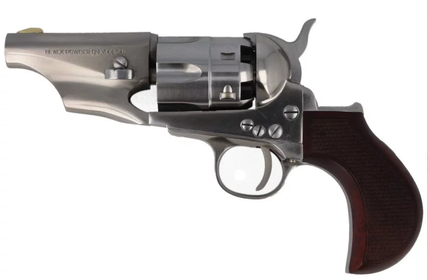 Zdjęcie produktu Rewolwer czarnoprochowy Pietta Colt Pocket Police Snubnose k.44 l.3" 1862 ( CPPSNBOS44MTLC )
