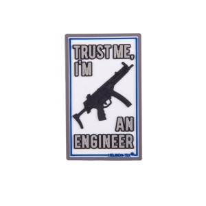 Emblemat Helikon "Trust Me I'm An Engineer" - PVC - Biały (OD-TME-RB-20)