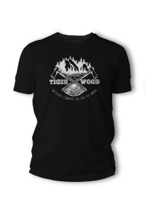 Koszulka T-shirt Tigerwood Two Axes czarna (TW.AXES-BLK.H)