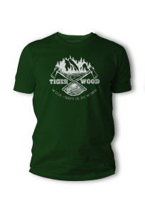 Koszulka T-shirt Tigerwood Two Axes zielona (TW.AXES-GRN.H)