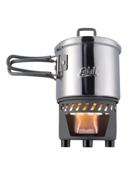 Garnek Esbit SOLID FUEL COOKSET STAINLESS STEEL