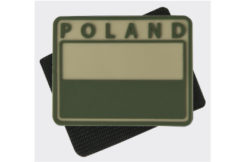 Emblemat Helikon flaga PL Gaszona POLAND (komplet 2szt.) PVC Beż (OD-FP2-RB-13)