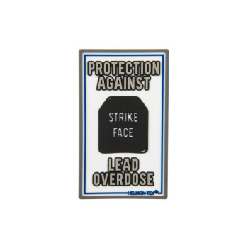 Emblemat Helikon "Lead Overdose" - PVC - Biały (OD-LOD-RB-20)