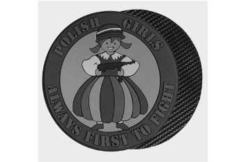 Emblemat Helikon "POLISH GIRLS" PVC Szary