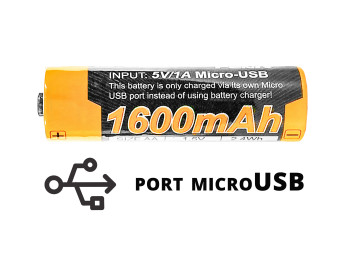 Akumulator Fenix USB ARB-L14U (14500 1600 mAh 1,5 V) (ARB-L14U-1600)