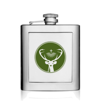 Piersiówka DAN BARMORE "Hubertus" 240 ml. z dandrukiem (Q200005)