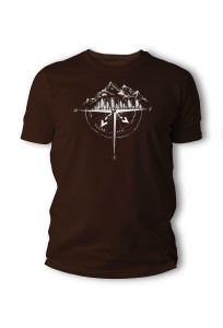 Koszulka T-shirt Tigerwood Róża Wiatrów Brązowa (TW.ROZA-BWN.H)
