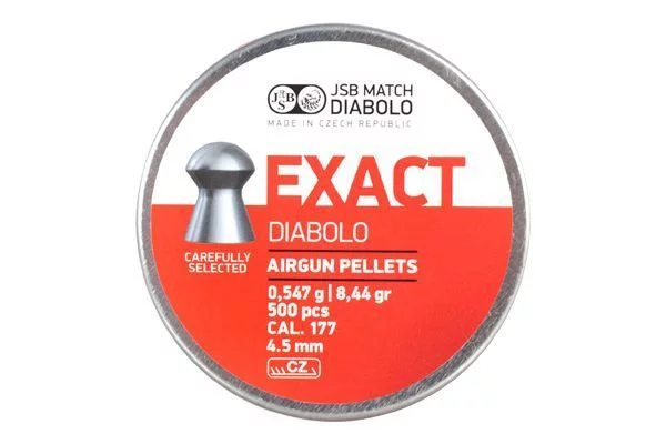 Zdjęcie produktu Śrut 4,52 mm Diabolo JSB Exact 500 szt. półokrągły (546237-500)