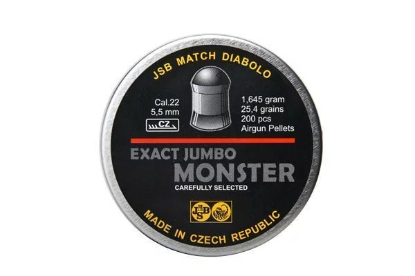 Zdjęcie produktu Śrut 5,52 mm Diabolo półokrągły JSB Exact Jumbo MONSTER 200szt.