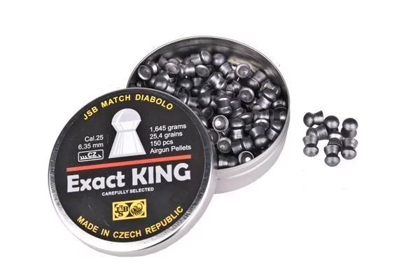 Zdjęcie produktu Śrut 6,35 mm Diabolo JSB Exact KING 150 szt. półokrągły