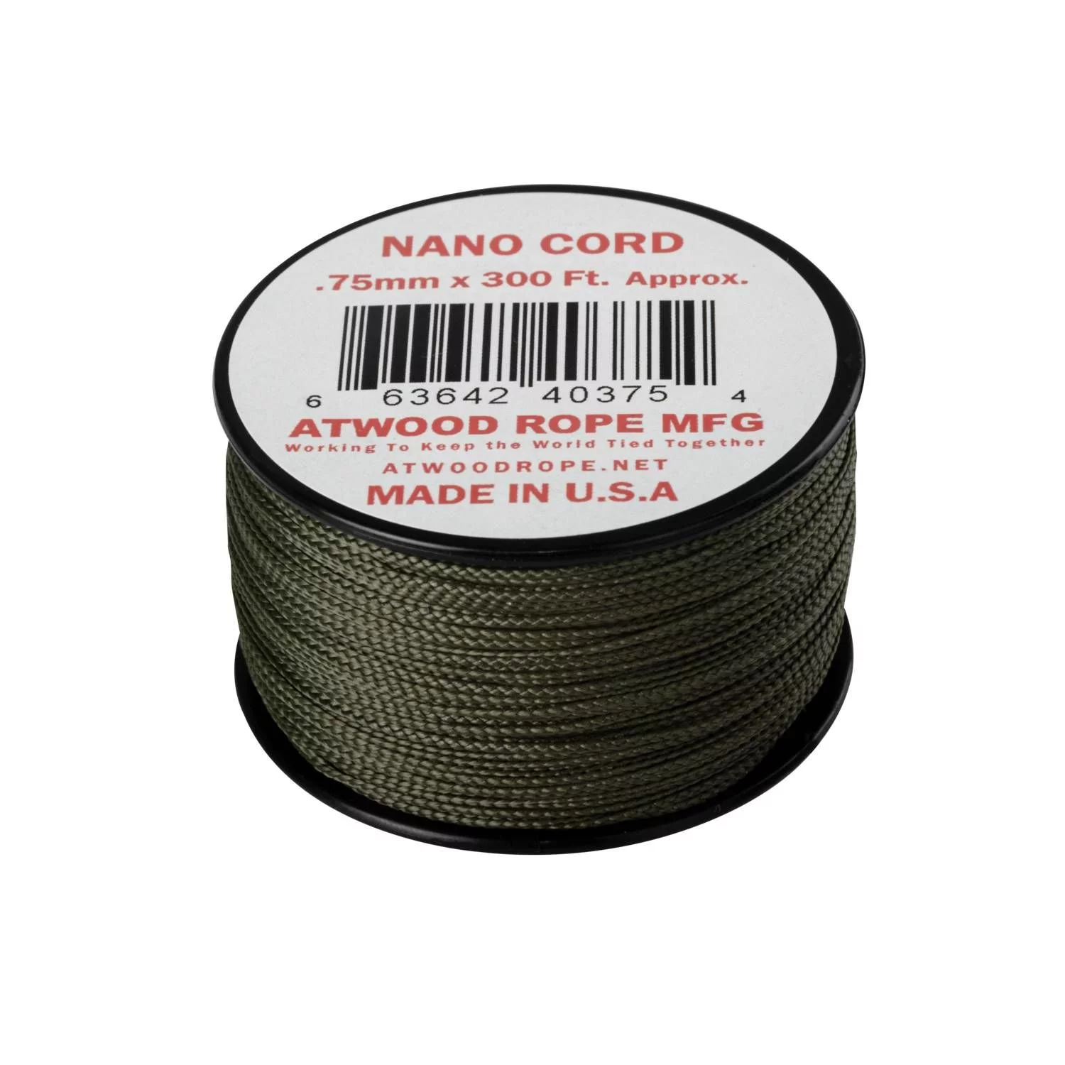 Zdjęcie produktu Linka Nano Cord ATWOOD (0,75mm/91m) oliwkowa (CD-NC3-NL-32)
