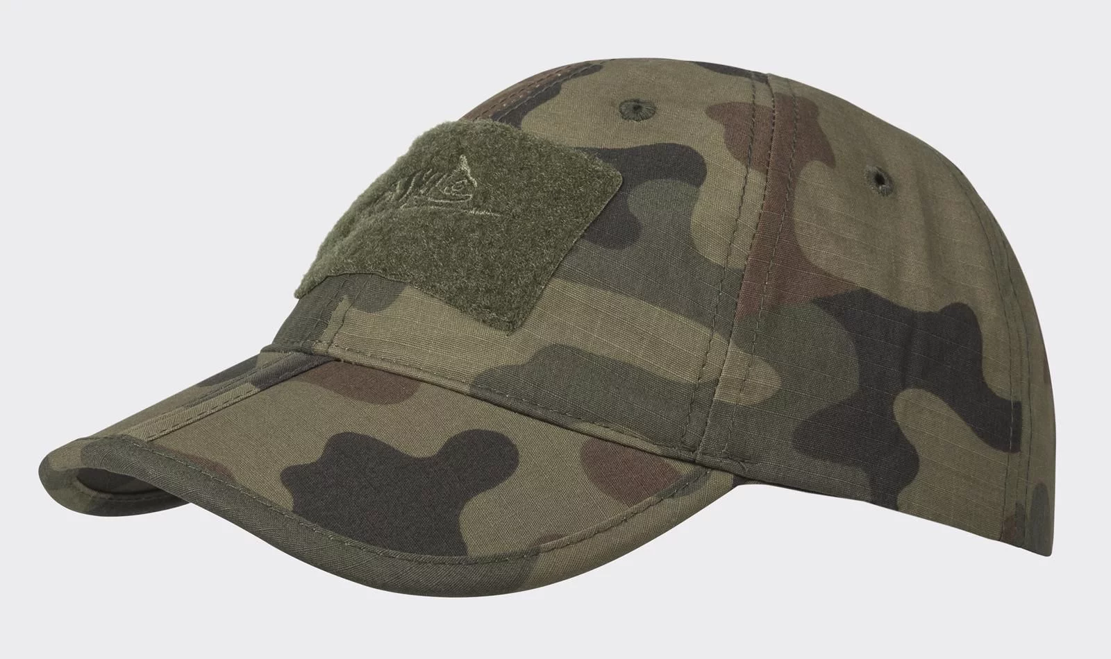 Czapka Helikon Baseball folding PolyCotton Ripstop PL Woodland