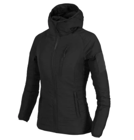 Kurtka Helikon damska WOLFHOUND Hoodie czarna (KU-WWH-NL-01)