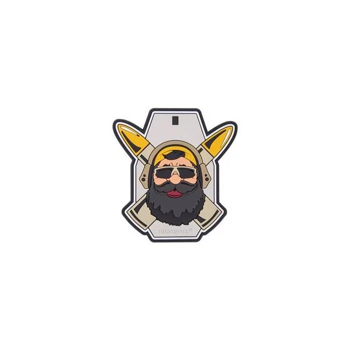 Zdjęcie produktu Emblemat Helikon "Beardman" Bushcraft-pvc-olive green (od-bmr-rb-19)