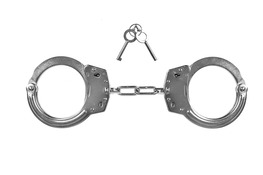 Zdjęcie produktu Kajdanki łańcuszkowe GUARD 01, stal - chrom, blokada zacisku, 2 klucze (YC-01-SR)