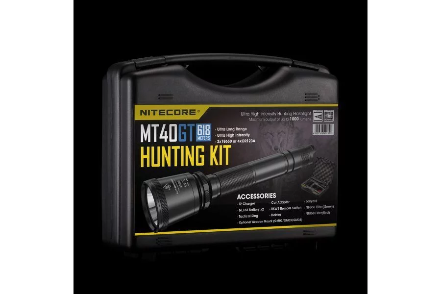 Zdjęcie produktu Zestaw myśliwski Hunting Kit - latarka MT40GT (1000 Lumenów) (LAT/NITECORE MT40GT KIT)