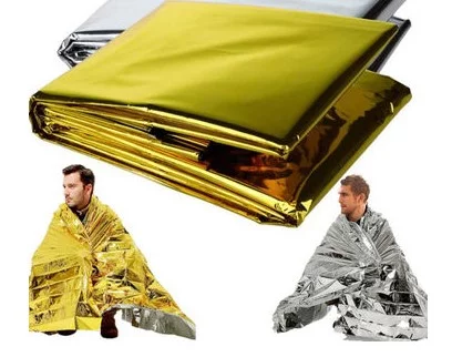 Zdjęcie produktu Koc ratunkowy srebrno-złoty HELBO Firstar 160x210 12um (FS-128-2101)