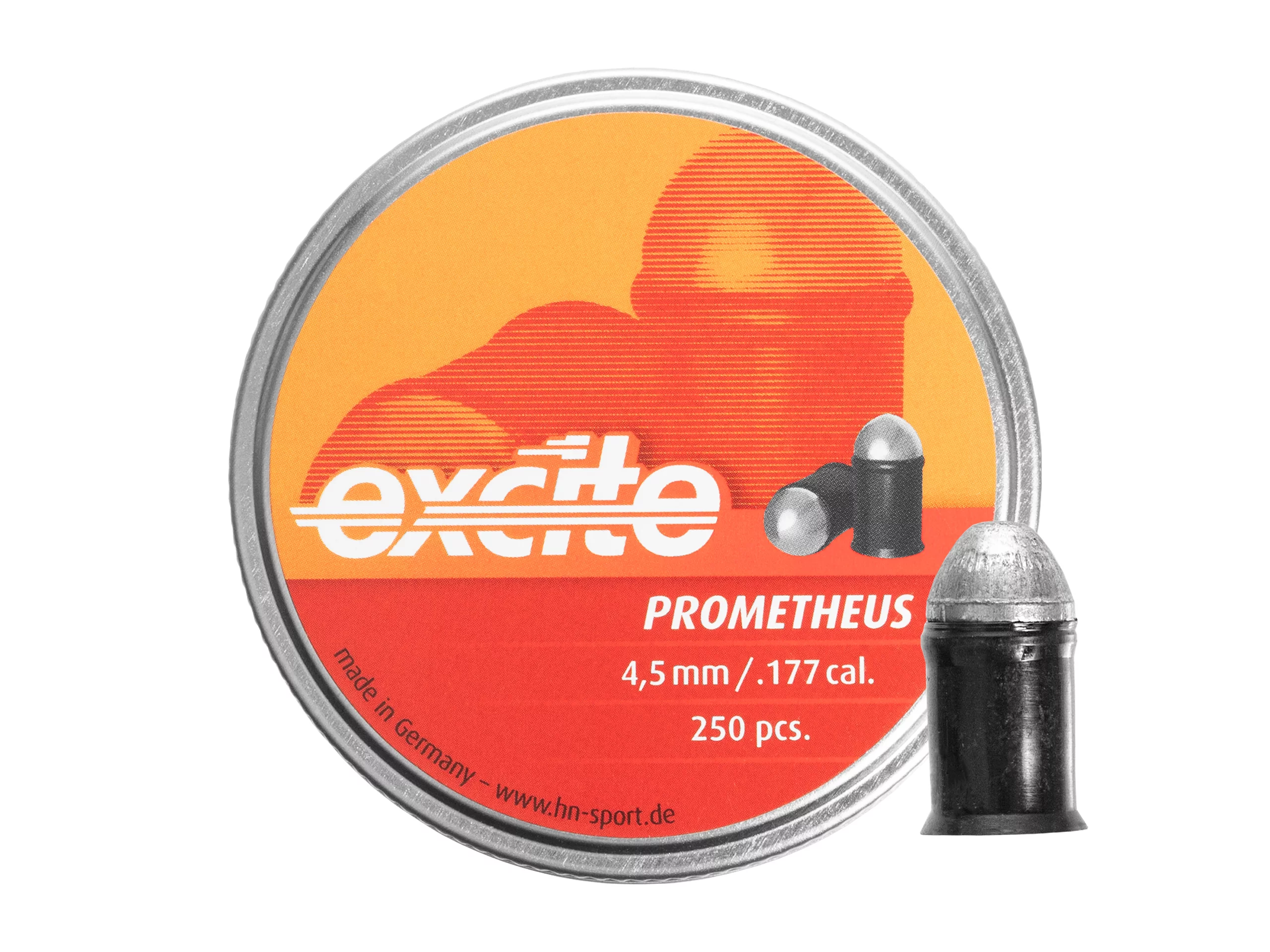Zdjęcie produktu Śrut 4,5 mm Diabolo H&N Excite Prometheus 250 szt. półokrągły (99144500002)