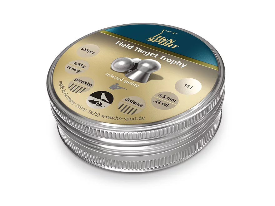 Zdjęcie produktu Śrut 5,53 mm Diabolo H&N Field Target Trophy 500 szt. półokrągły (92105530005)