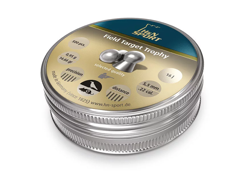 Zdjęcie produktu Śrut 5,55 mm Diabolo H&N Field Target Trophy  500 szt. półokrągły (92105550005)
