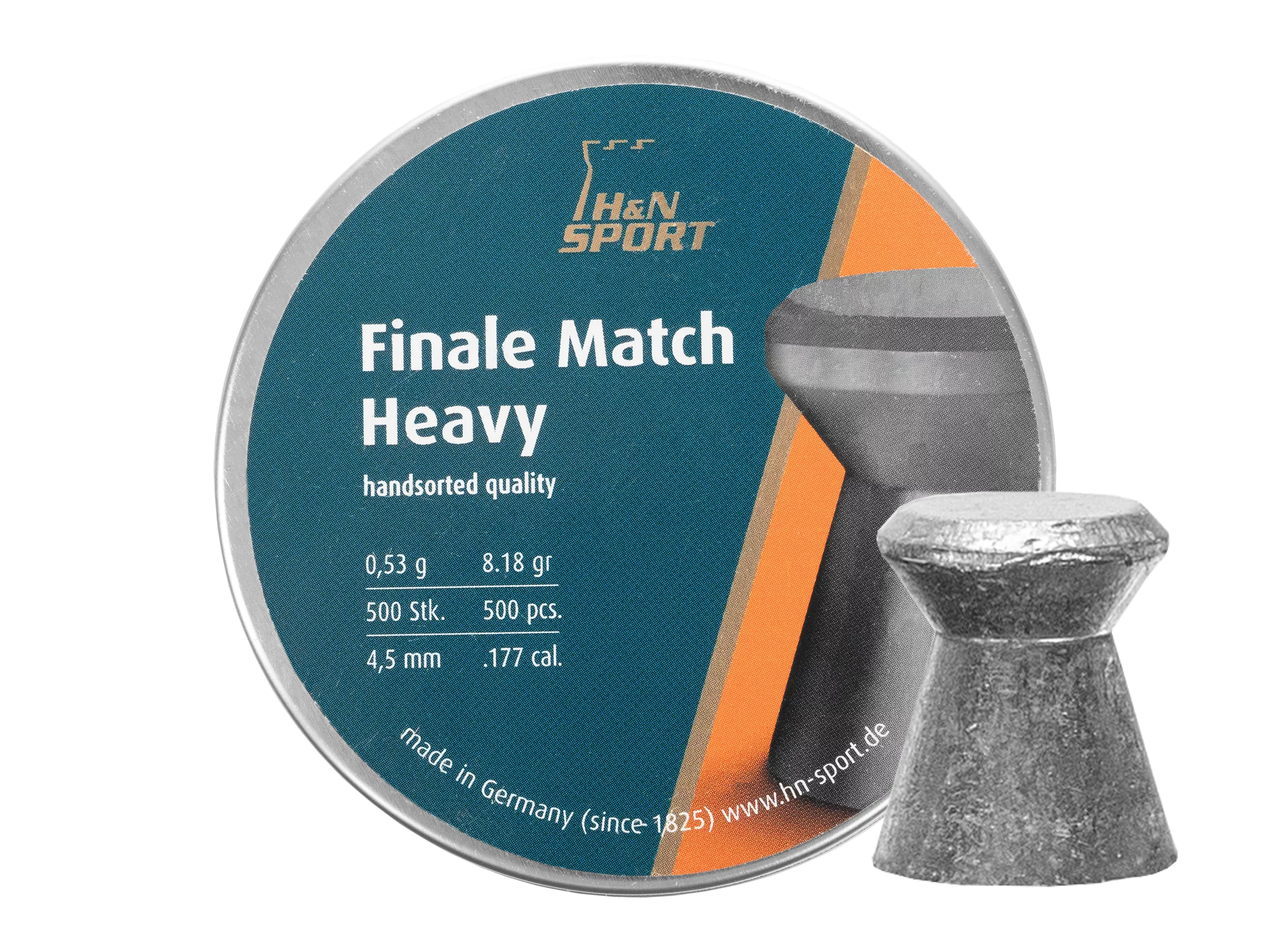 Zdjęcie produktu Śrut 4,49 mm Diabolo H&N Finale Match Heavy  500 szt. płaski (92074490215)
