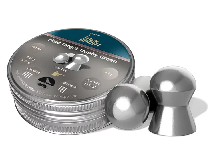 Zdjęcie produktu Śrut 4,5 mm Diabolo H&N FTT Green 300 szt. półokrągły (2664500013/30)