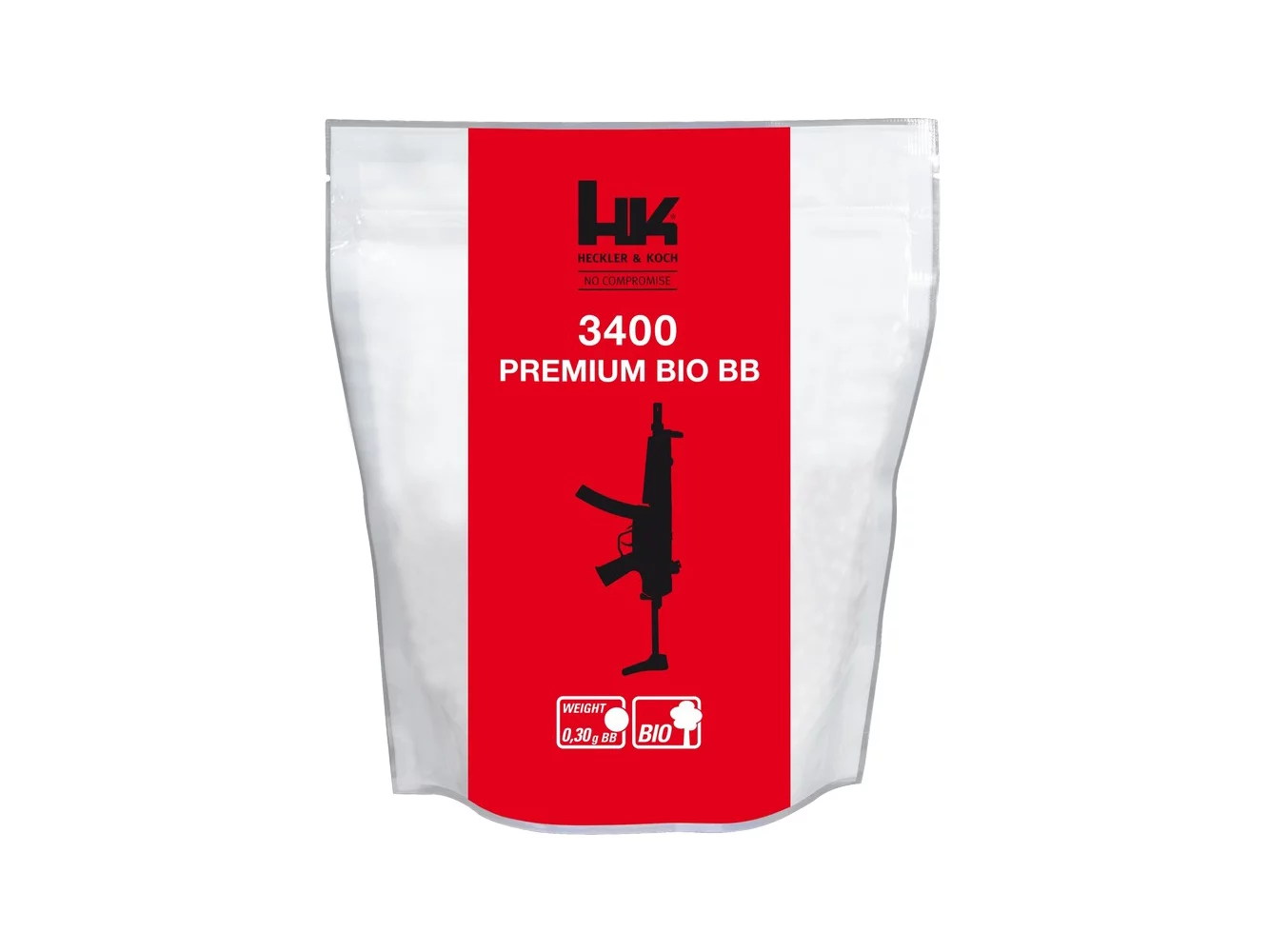 Zdjęcie produktu Kulki BB do ASG H&K Heckler&Koch Bio 0,30gr 6 mm 3400 szt. białe (2.6132)