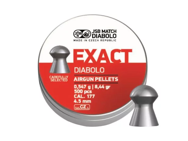 Zdjęcie produktu Śrut 4,52 mm Diabolo JSB Exact 500 półokrągły (546237-500)