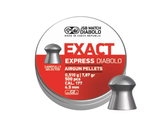 Śrut 4,52 mm Diabolo JSB Exact Express 500 półokrągły (546257-500)