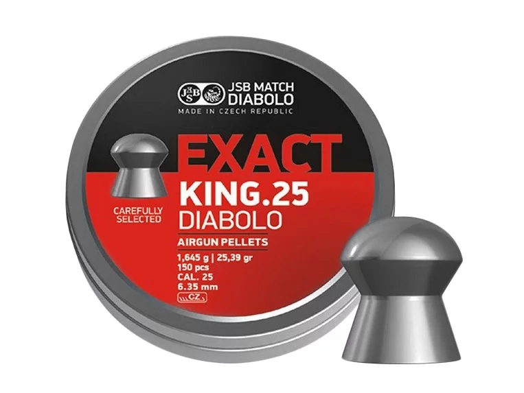 Śrut 6,35 mm Diabolo JSB Exact King 150 szt. półokrągły (546298-150)