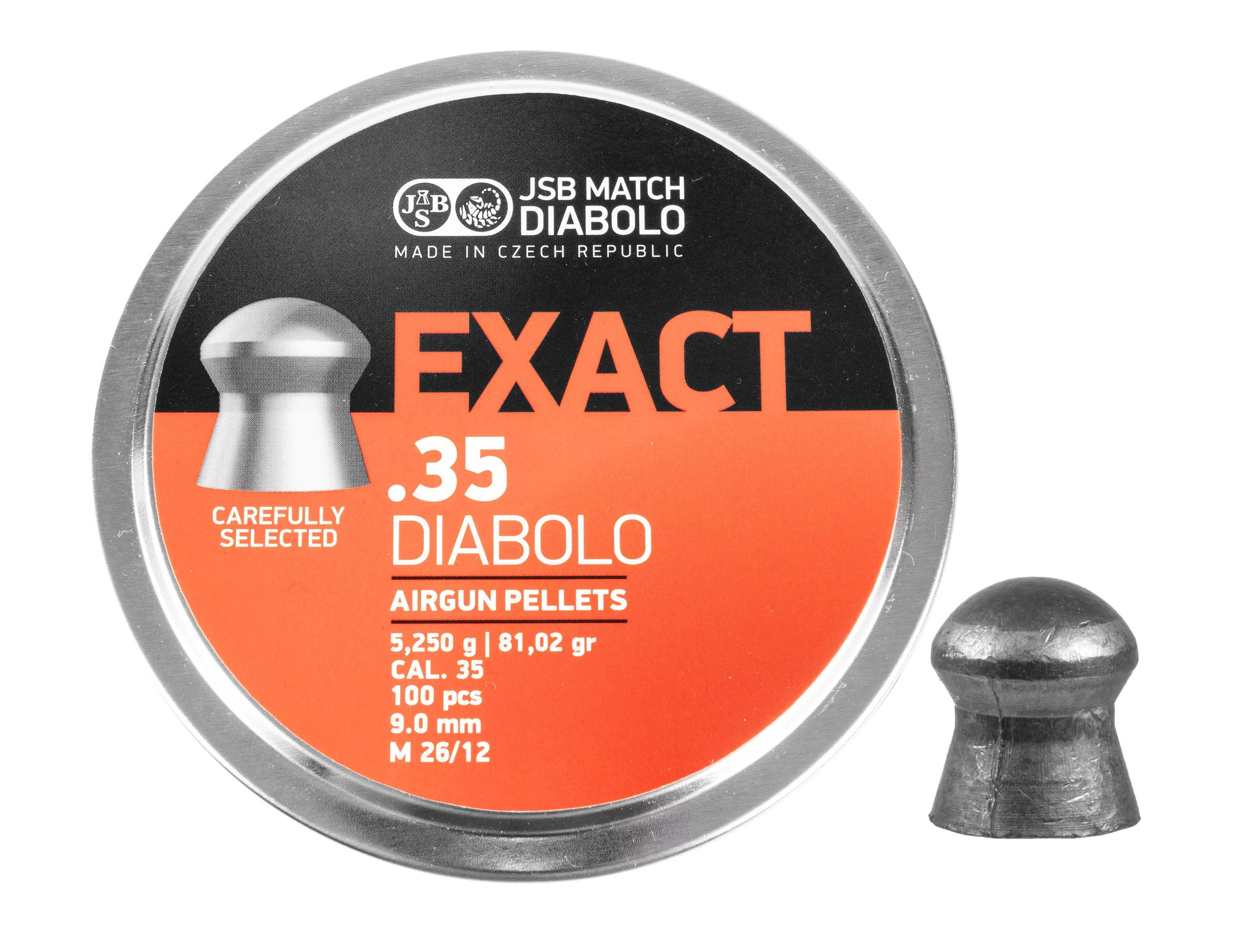 Śrut 9 mm Diabolo JSB Exact 100 szt. półokrągły(546035-100)