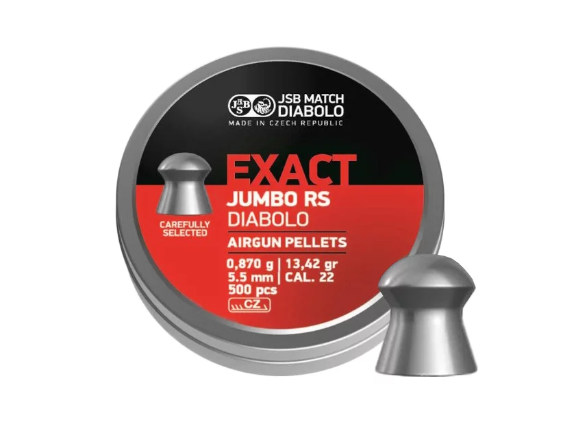 Śrut 5,52 mm Diabolo JSB Exact Jumbo RS 500 półokrągły (546207-500)