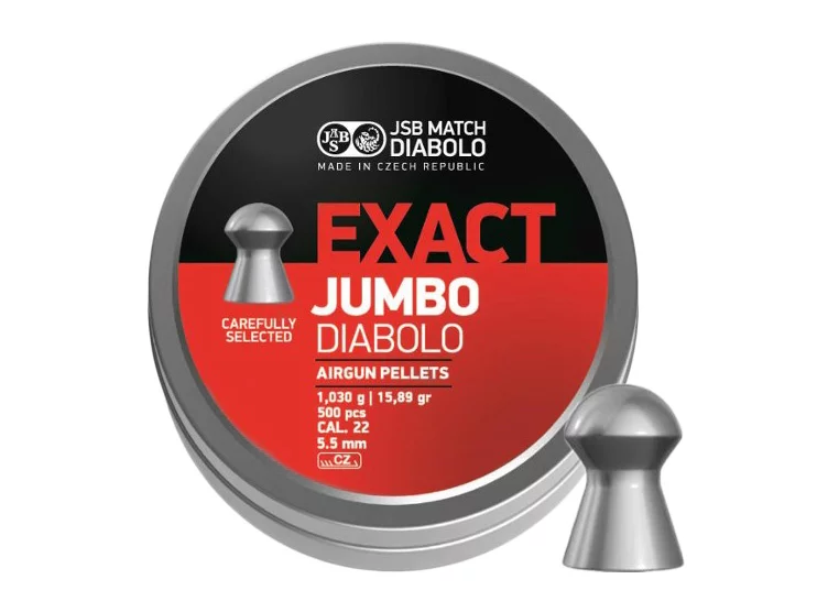 Śrut 5,51 mm Diabolo JSB Exact Jumbo  500 szt. półokrągły (546246-500)