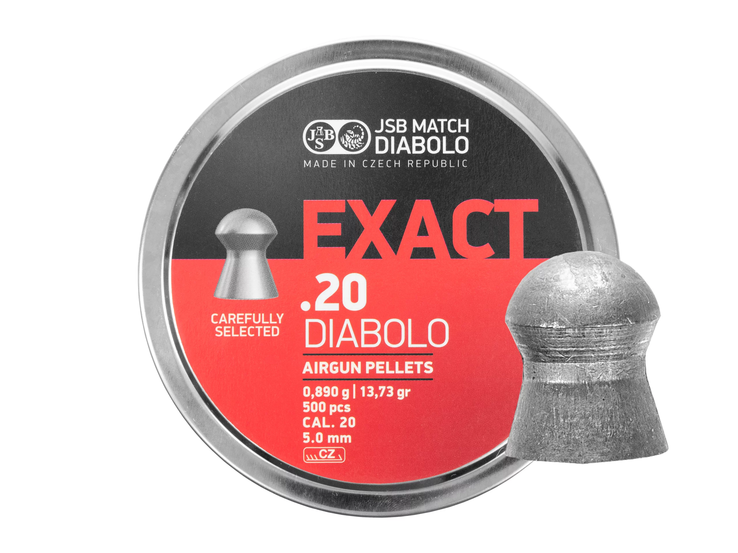 Zdjęcie produktu Śrut 5,0 mm Diabolo JSB Exact 500 szt. półokrągły (546220-500)