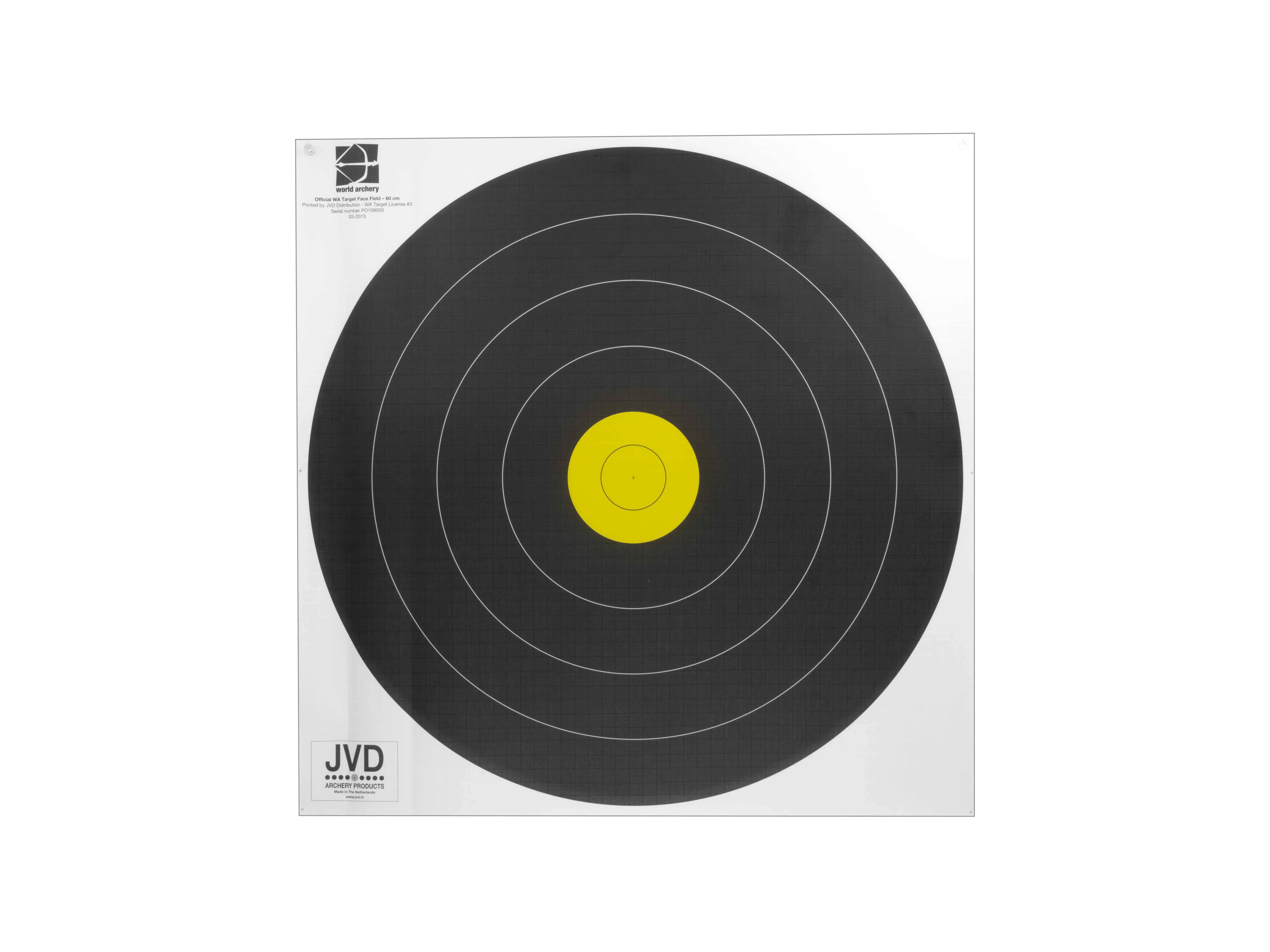 Zdjęcie produktu Tarcza papierowa 60 cm JVD FIELD WA czarna (102811-1000)