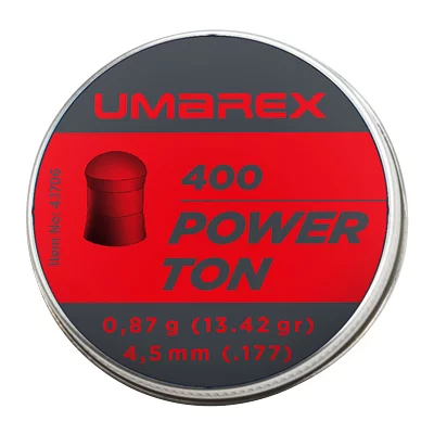 Zdjęcie produktu Śrut 4,5 mm Diabolo UMAREX Power Ton grzybek 400 szt. (4.1706)