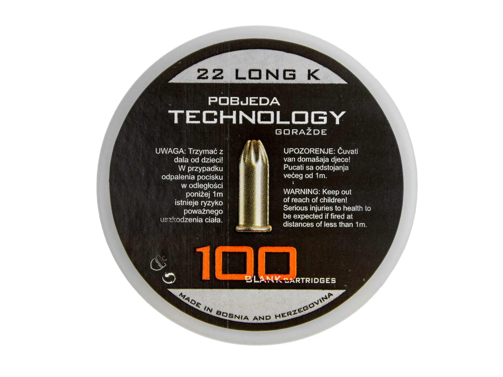 Zdjęcie produktu Naboje hukowe 6 mm long PTG 100 szt. (199-001)
