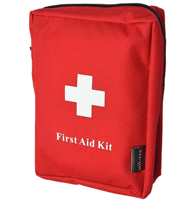 Zdjęcie produktu Apteczka Mil-Tec duża 19 x 14 x 6,5 cm czerwona (16027000)
